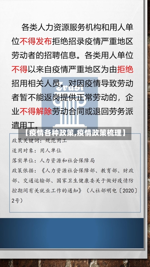 【疫情各种政策,疫情政策梳理】